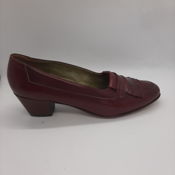 Bally Suisse Vasano Fiesta Leather Fringe Apron Loafer Shoe - Picture 8 of 8